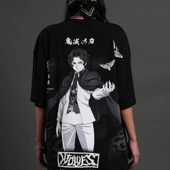 Darc Sport Muzan Kibutsuji "Side By Side" Series Premium Oversized Tee - Size L - Picture 2 of 5